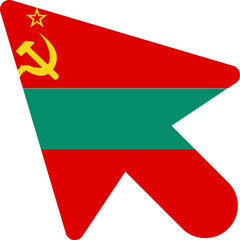 Transnistria Flag On Curser