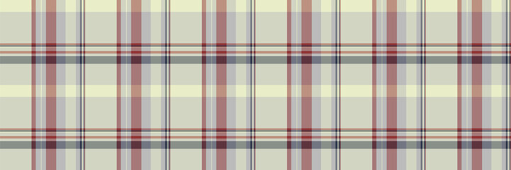 Aesthetic pattern tartan vector, checker check texture background. Show textile fabric plaid seamless in light and pastel colors.