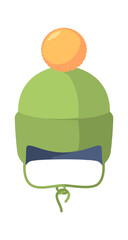 Children's hat with bubo vector illustration