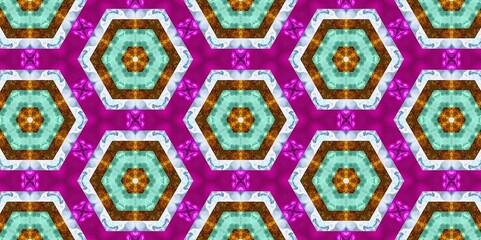 Abstract Kaleidoscope Geometry Psychedelic Art Pattern Background Wallpaper