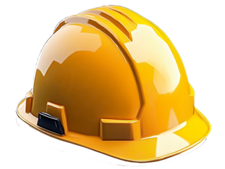 Construction hard hat hardhat helmet yellow, PNG transparent