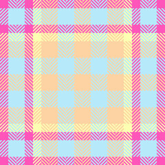 Textile design of textured plaid. Checkered fabric pattern swatch for shirt, dress, suit, wrapping paper print, invitation and gift card.