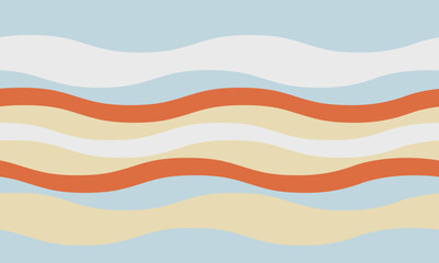 Abstract background with wavy stripes in vibrant colors, creating a rippled, liquid effect. Smooth curves and textured lines add elegance, vitality, and creativity. Ideal for wallpaper or textile.