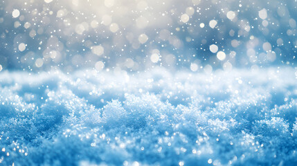 Obraz premium A frozen landscape with billions of tiny snowflakes glistening under the morning sun.