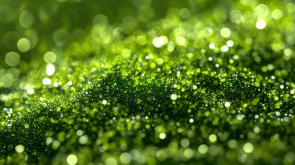 Green nanomaterials, conceptual 3d digital illustration