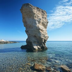 Fototapeta premium Rock near Cala Paradiso, Agrigento, Sicily