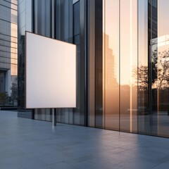 3D render of signboard