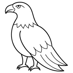 Fototapeta premium Elegant generative AI eagle vector and line art design, perfect for digital projects and creatives