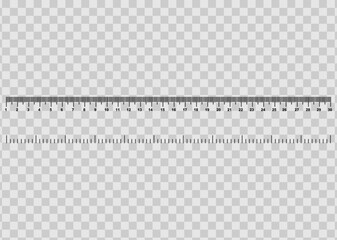 ruler with numbers for measuring length. Vector illustration