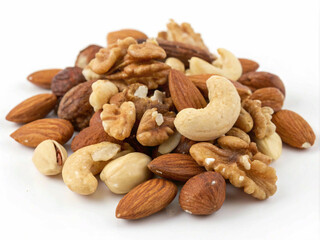 Image of mixed nuts, ideal for food blogs and recipes featuring nuts