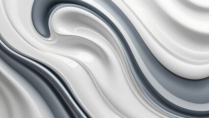high-definition white and gray wallpaper with simple fluid texture in 4k resolution, featuring a light gray background and modern minimal design