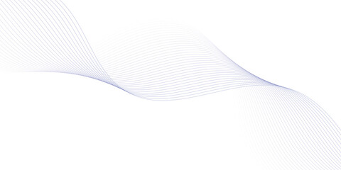 Abstract wave element for design. Digital frequency track equalizer. Stylized line art background. Vector illustration. Wave with lines created using blend tool.