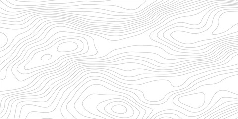 Abstract black and white topographic contours lines of mountains. Topography map art curve drawing. vector illustration.