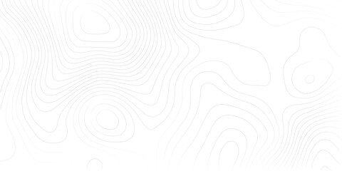 Abstract black and white topographic contours lines of mountains. Topography map art curve drawing. vector illustration.