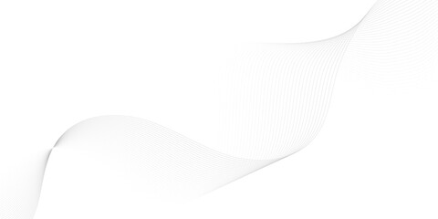 Abstract wave element for design. Digital frequency track equalizer. Stylized line art background. Vector illustration. Wave with lines created using blend tool.