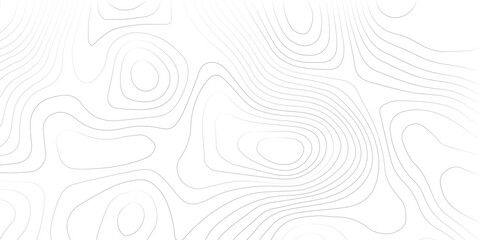 Abstract black and white topographic contours lines of mountains. Topography map art curve drawing. vector illustration.