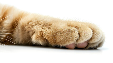 Obraz premium A cat's paw is shown in a close up
