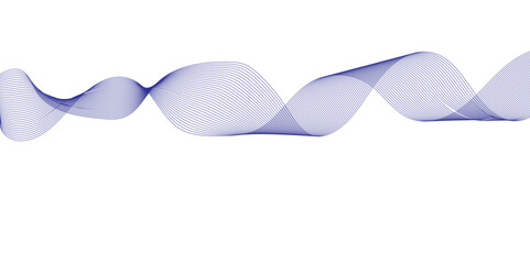 Blue and smooth wave lines abstract glowing wave lines dynamic wave pattern