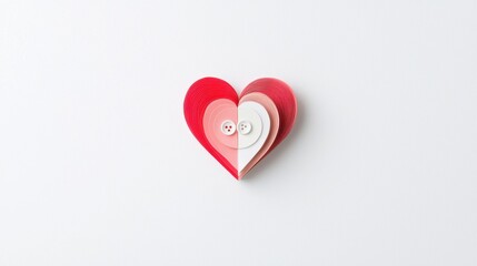 Fototapeta premium Paper Quilling Heart, Valentine's Day, Craft