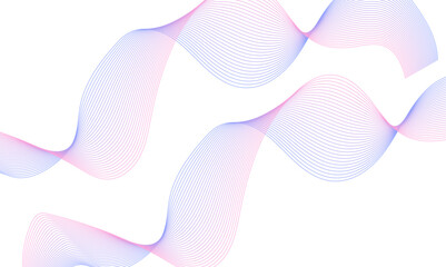 Blue and smooth wave lines abstract glowing wave lines dynamic wave pattern