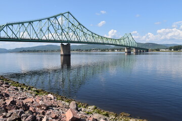 The bridge in summer, Campbelton, N.B. Canada