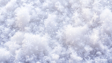 Obraz premium Sparkling Snow Crystals on Pristine Snowbank