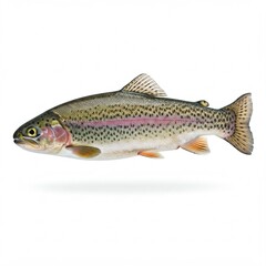 Fototapeta premium trout on a white background
