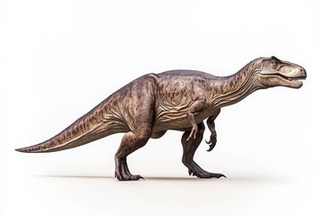 Obraz premium Tyrannosaurus dinosaur, triassic period, mesozoic era, cretaceous period, jurassic period, isolated on white background