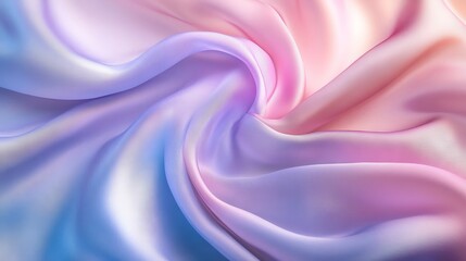 Fototapeta premium Smooth silky fabric in soft holographic pastel colors