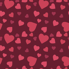 seamless pattern with hearts