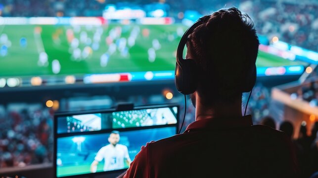 Behind the Scenes: A Sports Broadcaster's Focus