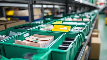 Inventory bins being filled just as they are emptied focus on supply accuracy dynamic Multilayer in an assembly line setting