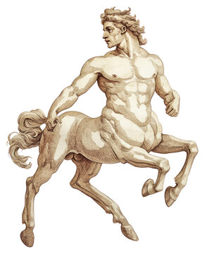 PNG An ancient greek centaur painting art illustrated.