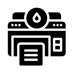 Icon Inkjet Printer With Style Glyph