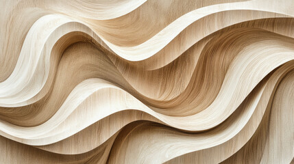 Dynamic abstract pattern displays wood textures in mocha mousse color for stylish interiors