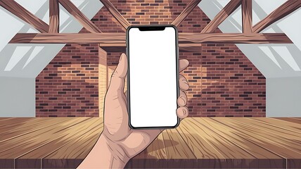 Realistic Smartphone Mockup 3D Render 