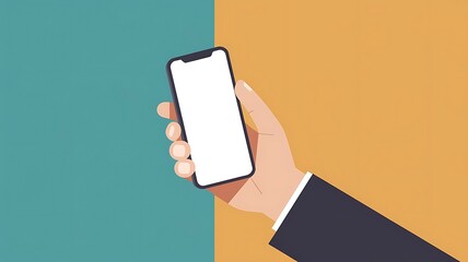 Realistic Smartphone Mockup 3D Render 