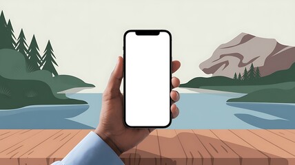 Realistic Smartphone Mockup 3D Render 