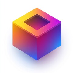 Colorful 3D Geometric Shape Design