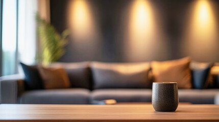Luxurious living room featuring plush textures and moody mocha mousse tones in elegant design