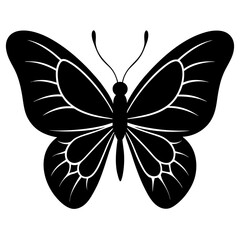 butterfly black silhouette 