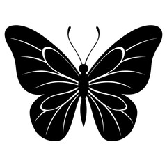 butterfly black silhouette 