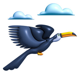 Fliegende Riesentukan.

