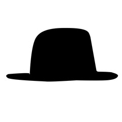 Hand drawn cap hats Silhouette 