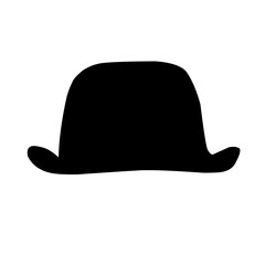 Hand drawn cap hats Silhouette 