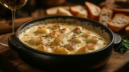 Creamy Potato Gratin with Toasted Bread Crumbs