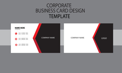 corporate minimal business card design template