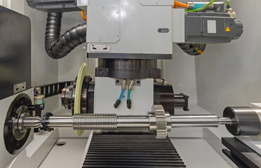 Automated CNC Machine  Gear Shaft Metal Production Workshop