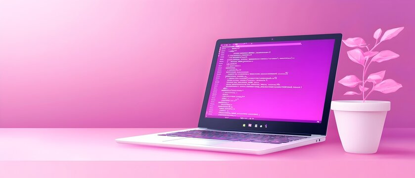 A laptop computer is open on a table with a cup of coffee next to it