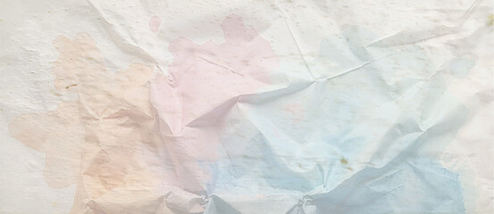 Abstract white crumpled paper background texture